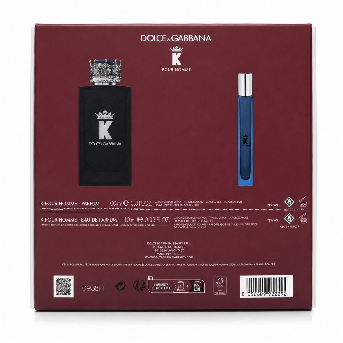 Dolce Gabbana K Pour Homme Parfum Gift Set