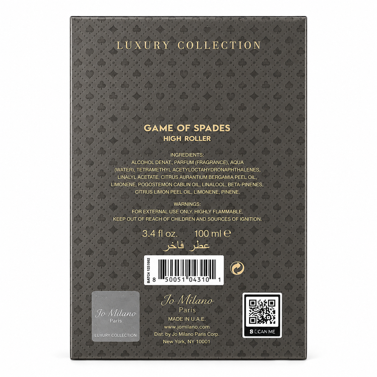 Jo Milano Paris Game of Spades High Roller