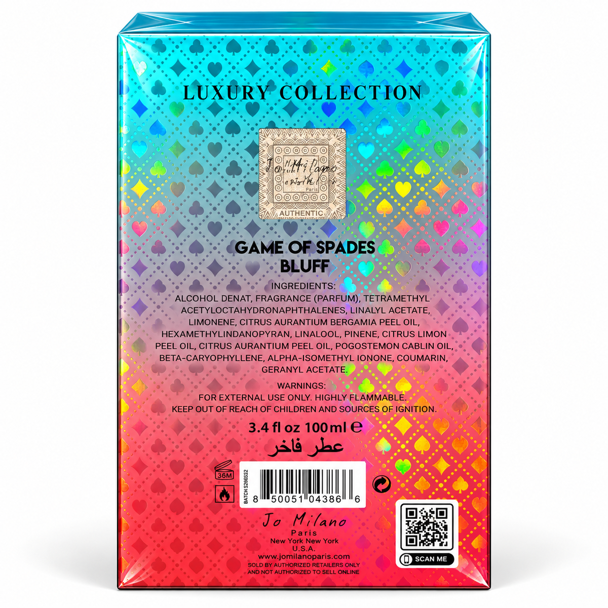 Jo Milano Game of Spades Bluff Extrait de Parfum