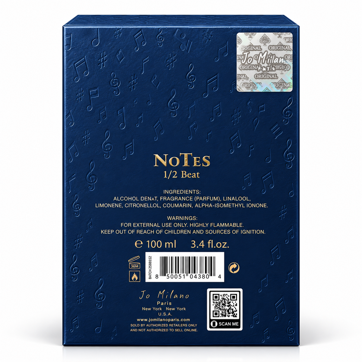 Jo Milano Paris Notes 1/2 Beat Eau de Parfum