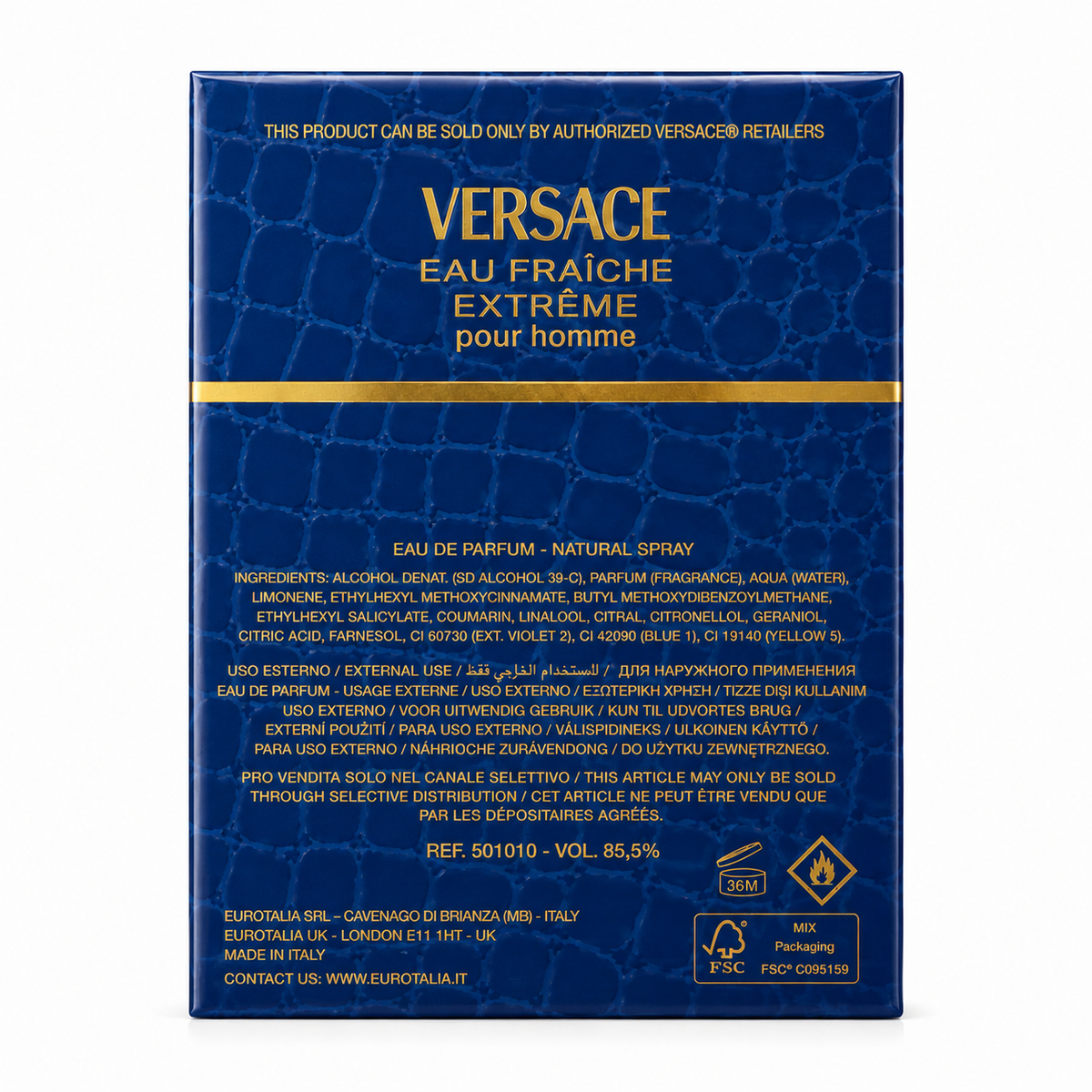 Versace Eau Fraîche Extrême Pour Homme Eau de Parfum