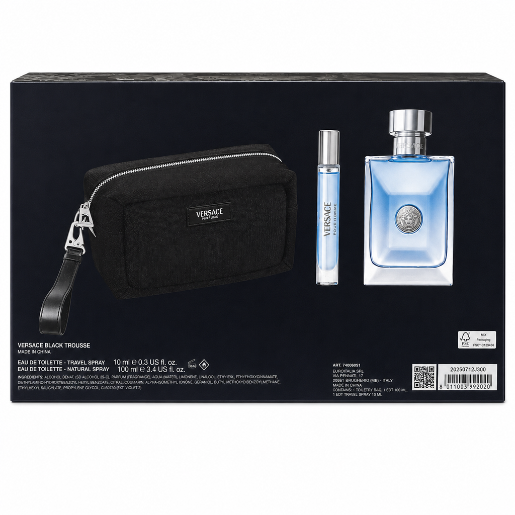 Versace Pour Homme Eau de Toilette Gift Set for Men