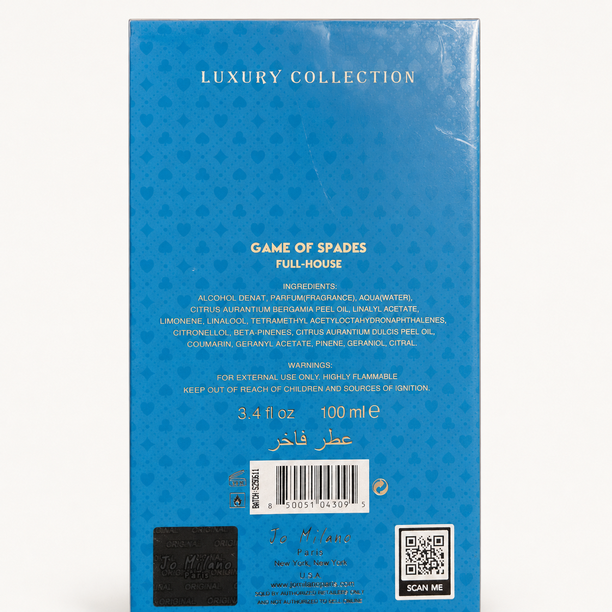 Jo Milano Game of Spades Full House Parfum